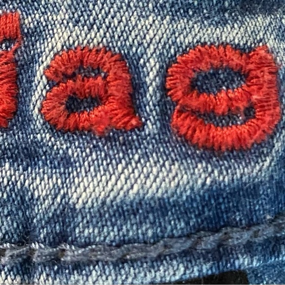 Jag Western Glove Works Women’s Star Jeans Size 2 Light Wash Wide Leg Boho - Picture 10 of 16